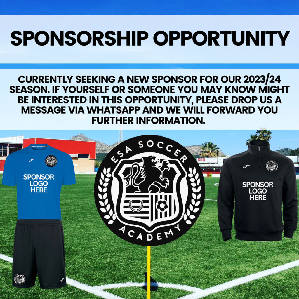 esa soccer academy sponsor